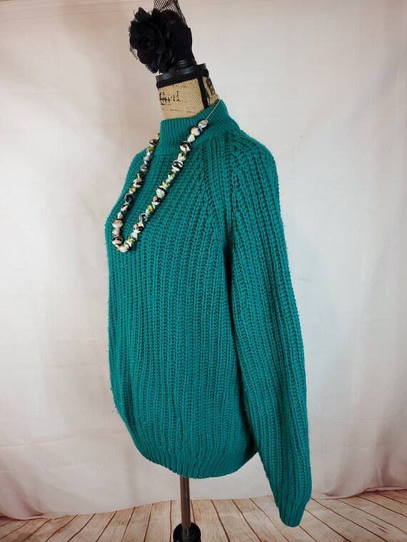 M Green Cable Sweater, Oversized Sweater by Gerar… - image 6