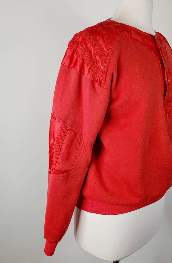 M L 1980s Red Sweatshirt, Made in Hong Kong, Size… - image 3