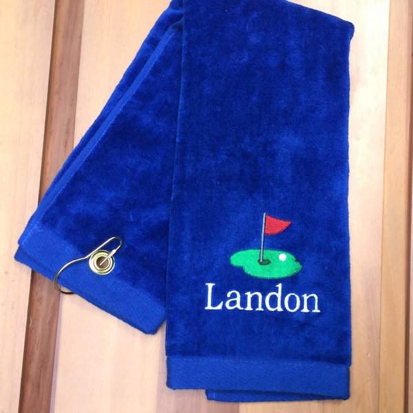 Personalized Monogrammed Golf Towel -- You design it, we create it!