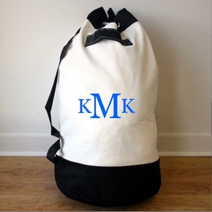 Monogrammed Laundry Bag- Personalized  | Graduation | Camping Bag | Beach Bag | Birthday Gift | College | Grad Gift