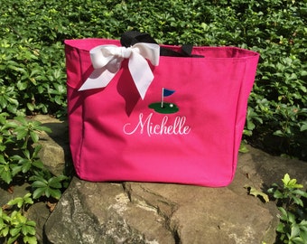 Personalized Golf Tote Bag / Golf Team / Bridal / Teacher / Work Bag / Golf League/ Golf Gift