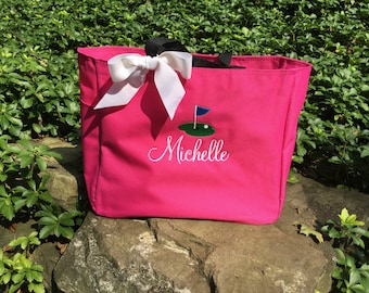 Personalized Golf Tote Bag / Golf Team / Bridal / Teacher / Work Bag / Golf League/ Golf Gift