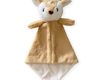 Personalized animal lovey | animal blanket |Deer lovey | personalized blanket | Dog Fox Cow| security blanket | baby gift | custom baby gift