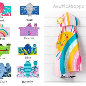 Personalized Hooded Towel | Stephen Joseph | Monogram Kids Beach Towels | Towels for Kids, Beach Trip, Childrens Pool Towel | Birthday Gift