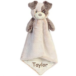 Personalized Puppy Dog lovey | animal blanket | lovey | personalized blanket | security blanket | baby gift | custom baby gift
