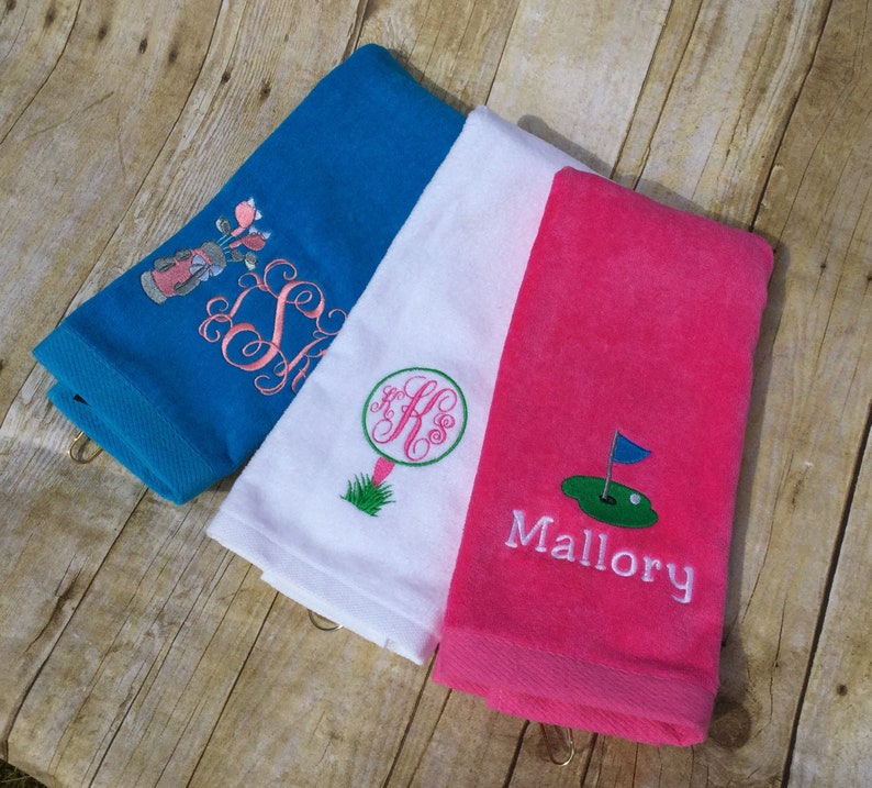 Personalized Monogrammed Golf Towel Ladies/Girls/ Golf Etsy
