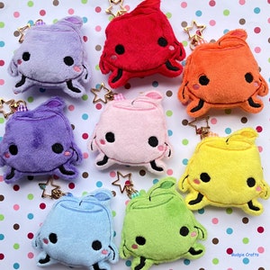 FINAL SALE Farming Inspired Apple Fairy Friends Embroidered Plush Keychains Christmas Anime Game Ornament Bag Charm Heisei Retro Junimocore