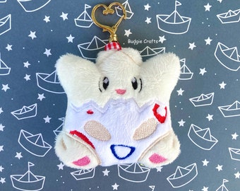 Baby Egg Fairy Pocket Friend Embroidered Plush Keychain Ornament
