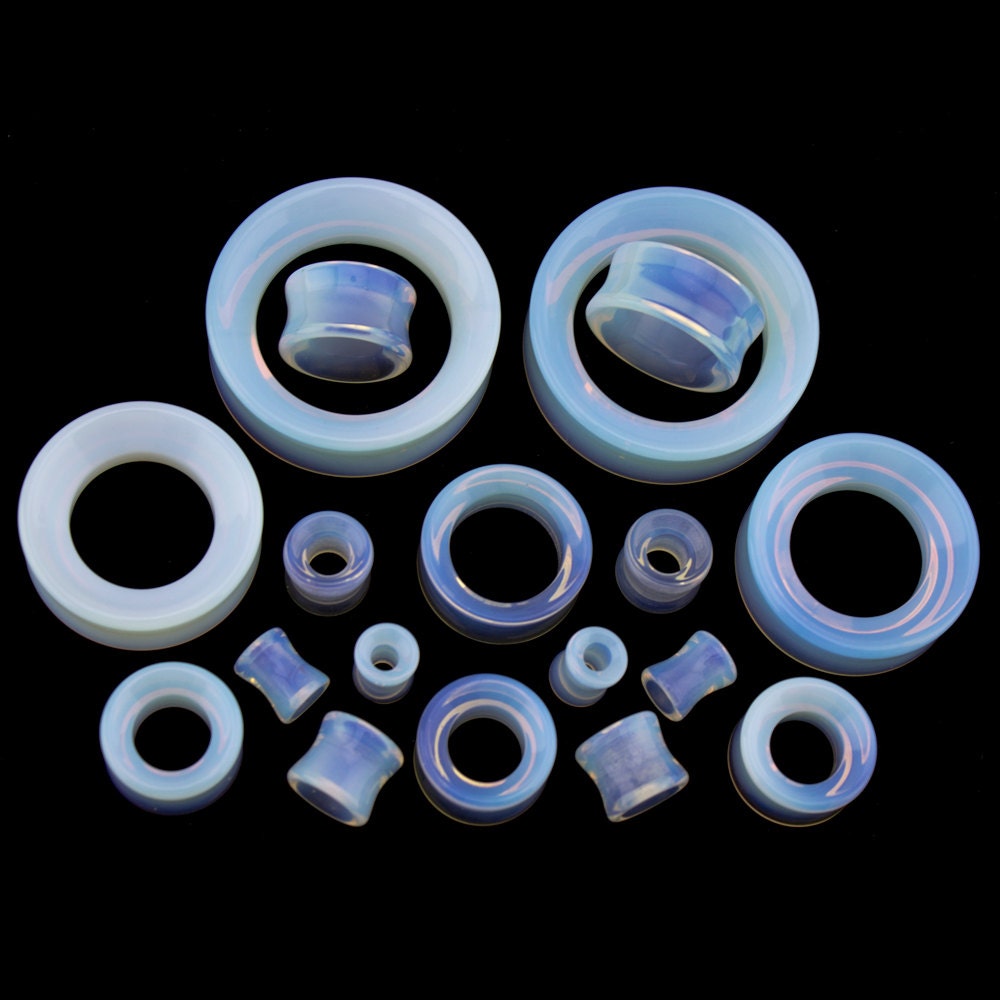 Opalite Ear Tunnels Plugs Sizes / Gauges 0G 2 Inch Sold Etsy