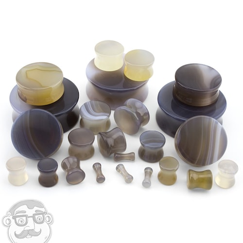 Opalite Stone Plugs 8G 2 Inch Sold in Pairs New Etsy