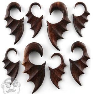 Batwing Dark Tamarind Wooden Spiral Hangers