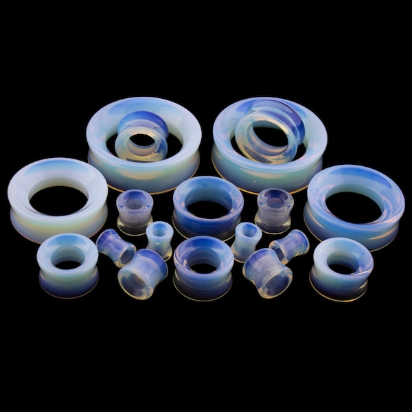 Opalite Ear Tunnels Plugs - Sizes / Gauges (0G - 2 Inch) Sold In Pairs