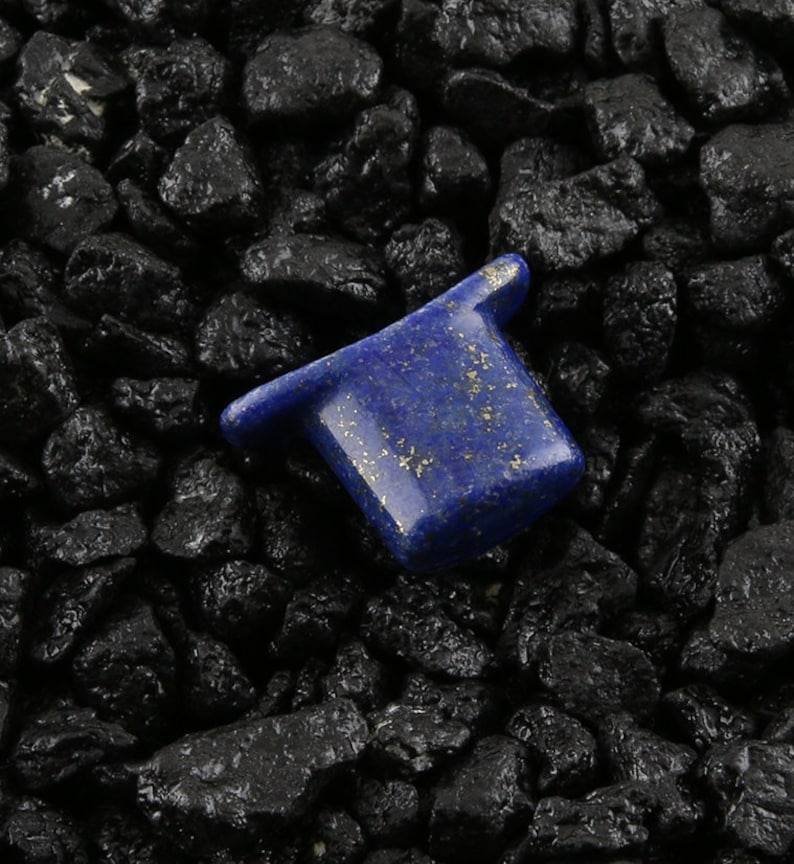 12 Lapis Lazuli Stone Oval Labret Plug 12mm