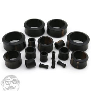 Areng Wood Tunnels Sizes / Gauges (6G - 1 & 1/4" Inch)