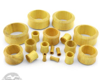 Jackfruit Wood Tunnels Sizes / Gauges (6G - 1 & 1/4" Inch)