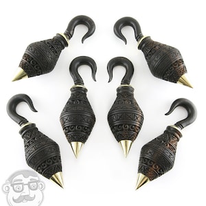 Batari Wooden Ear Weights (00G or Bigger to Wear)