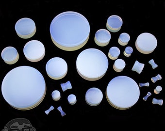Opalite Glass Plugs