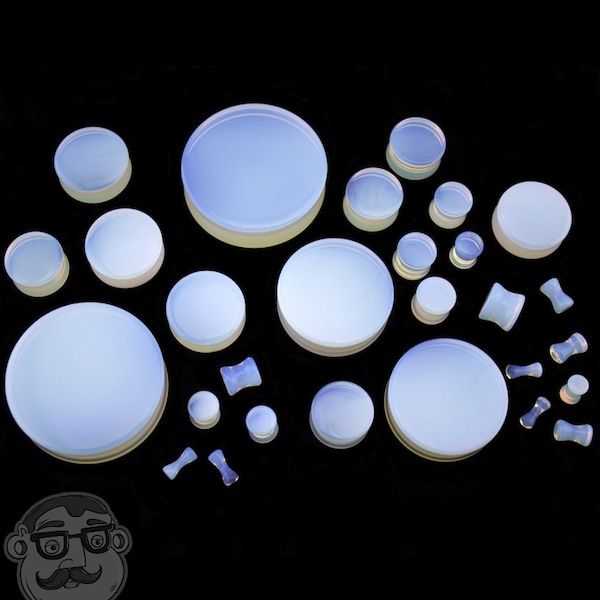 Opalite Glass Plugs