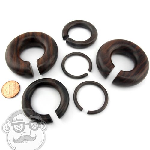 Sono Wood Hoop Plugs Sizes / Gauges 8G 1 Inch New Etsy