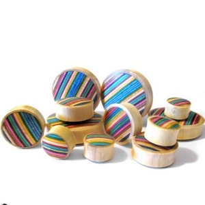 Blonde Wood Skateboard Plugs