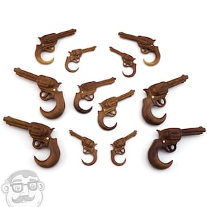 Wooden Revolver Hangers Plugs Sizes / Gauges (8G - 5/8&quot;)