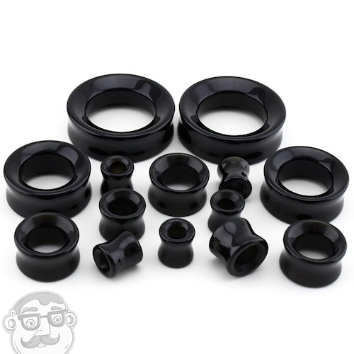 Black Obsidian Ear Tunnels Plugs Double Flared 00 Gauge Up Etsy Black Obsidian Ear Tunnels Plugs Double Flared 00 Gauge Up Etsy