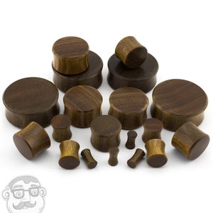 Verawood Plugs - Sizes / Gauges (6G - 1 & 1/4&quot;Inch) Organic Wood Plugs