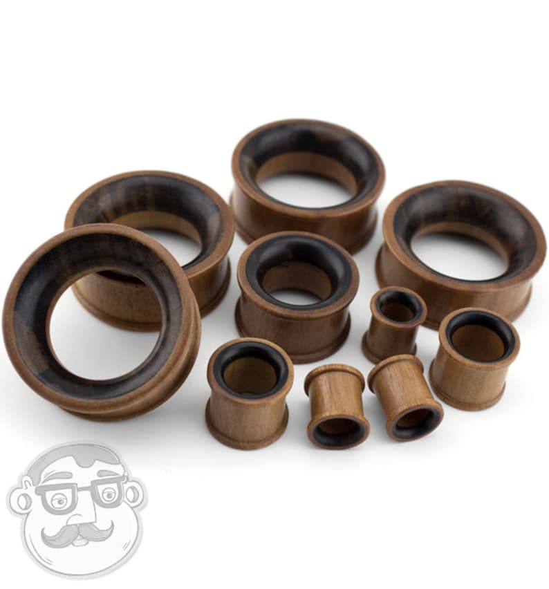 Two Tone Saba & Sono Concave Wood Tunnel Plugs 00G 32mm 1 Etsy