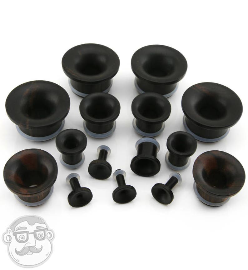 Single Flare Areng Wood Tunnels Sizes / Gauges 8G Etsy