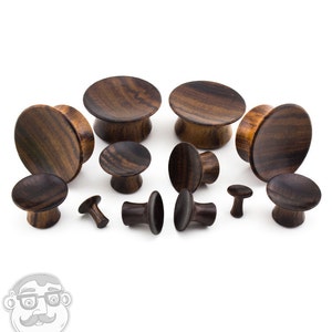 Sono Wood Trumpet Mayan Flare Plugs Sizes / Gauges (6G - 30mm) Pair - New!