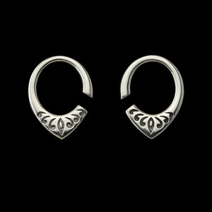 Fleck White Brass Ear Weights