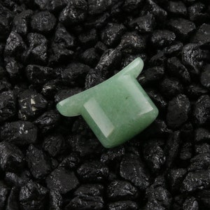 Aventurine Stone Oval Labret Plug 1/2&quot; (12mm)
