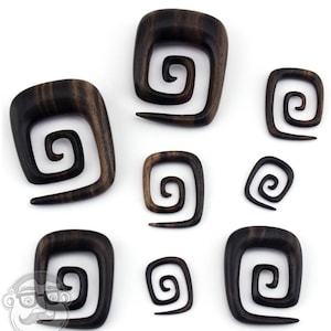 Arang Wooden Square Spirals (8 Gauge - 5/8&quot;)
