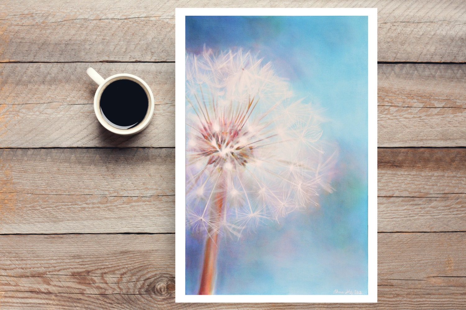 dandelion home decor dandelion wall art fine art print Etsy