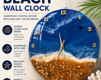 Handmade 15" Teakwood Custom Clock