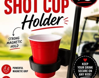 Birdie Sip” shot cup holder or dispenser