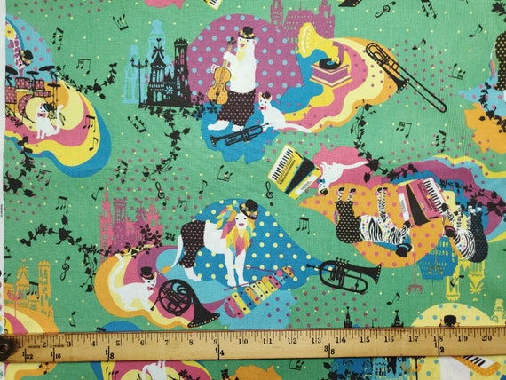 Fantasy Band In Green Kayo Horaguchi Japanese Canvas Bty Etsy