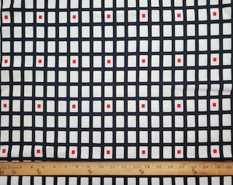 Black and White Optical Illusion (Sold by the Yard): Kobayashi Cotton Oxford Fabric, Made in Japan