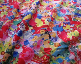Toy Chest Cotton Oxford (Sold by the Yard): Made in Japan (Kokka)