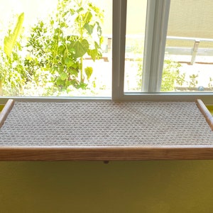 Window cat perch/ window plant shelf