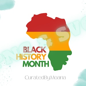 Black History Month | Face Shape of Africa | Cutting File