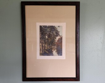 Antique hand colored photo by JC Bicknell