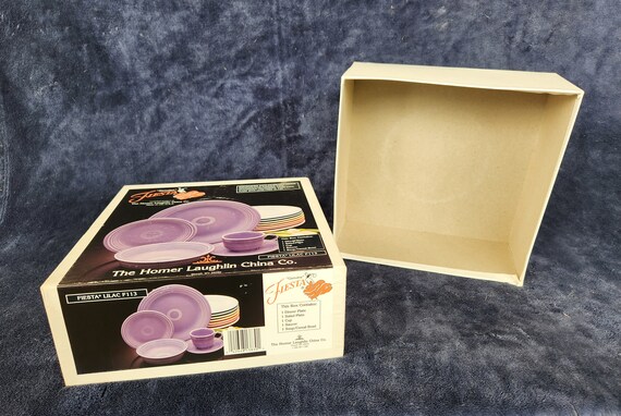 NOS Fiesta Ware Covered Belk Box - Original Packaging - Assorted Colors - Laughlin