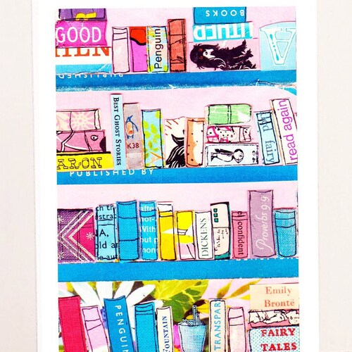 Book Lover Card. Reading Lover Card Librarian Birthday Card. Etsy