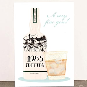 Carte 40e anniversaire pour homme - Whisky 1985