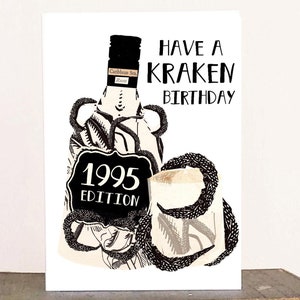 Carte 30e anniversaire pour lui - Bouteille de rhum personnalisable