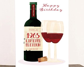 Cartão de aniversário de 60 anos - para ele ou ela