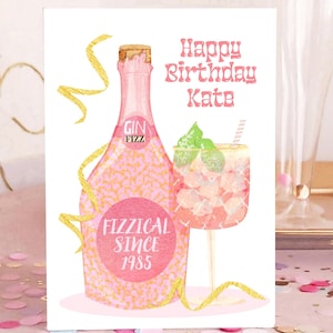 Biglietto di auguri per il 40° compleanno di Gin per le donne
