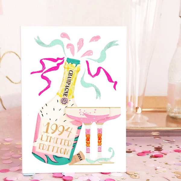 Carte 30e anniversaire pour femme