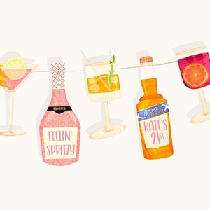 21ST Birthday Decorations - Italian, Spritz themed party decoration